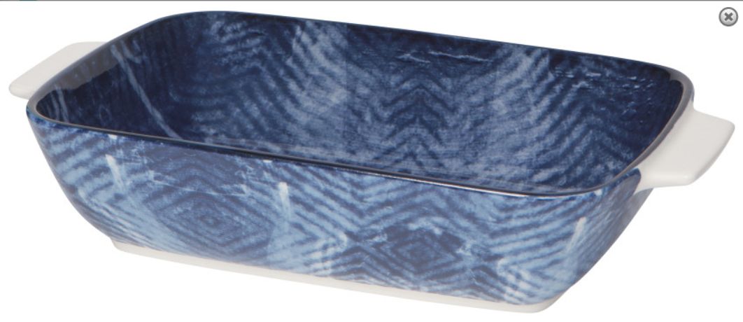 Bake Dish, Design: Rect Medium Shibori