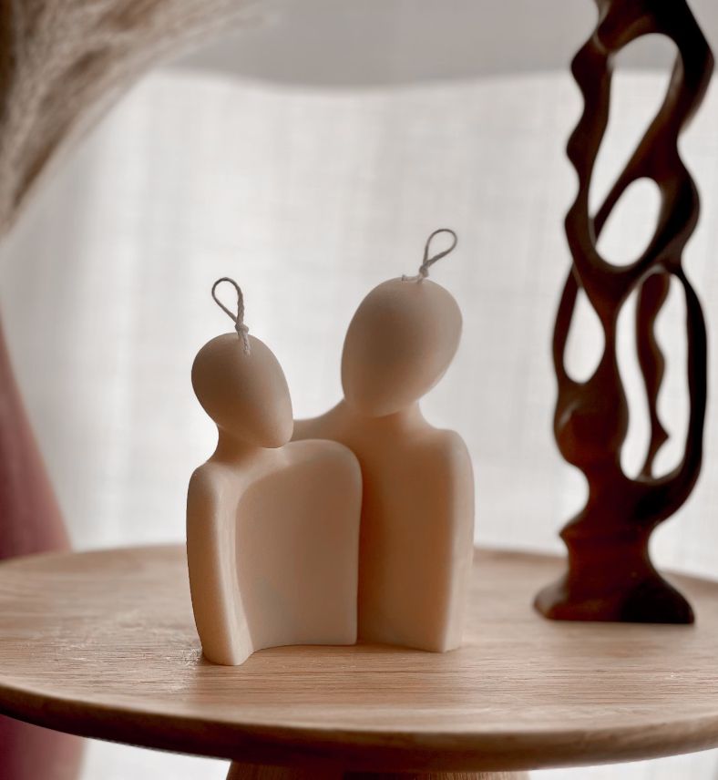 Lovers Candle Set, Colour: Mellow