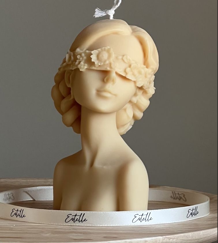 Blinded Lady Candle, Colour: Nude