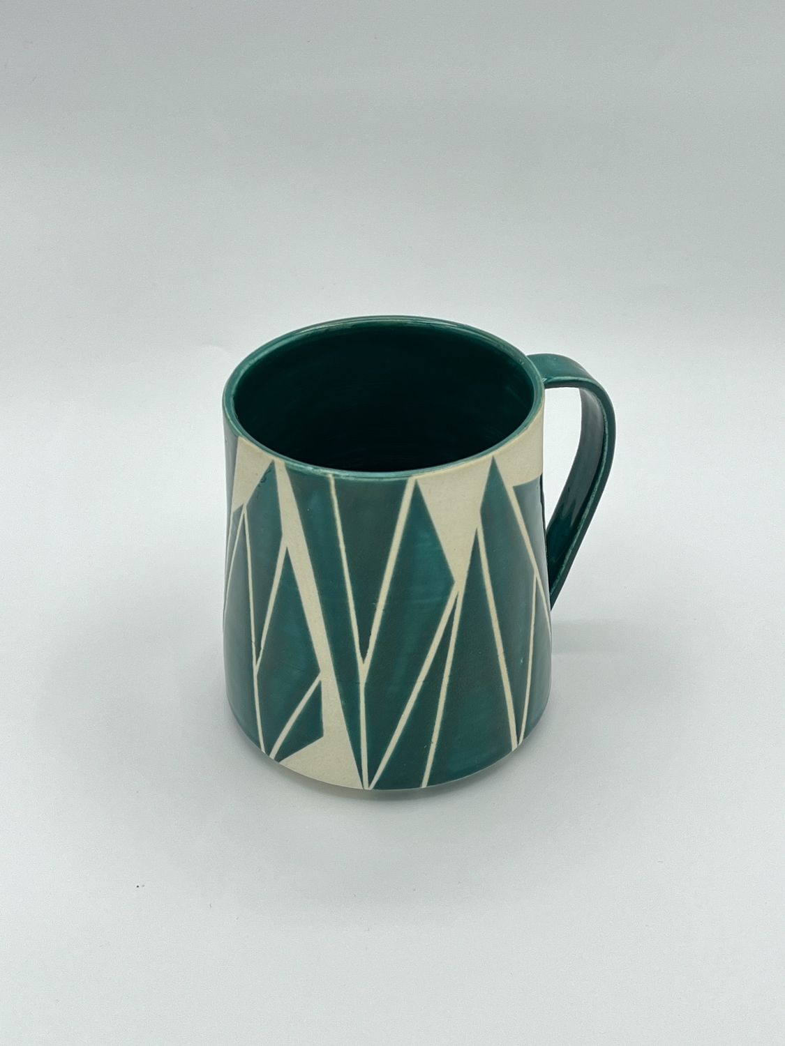 Geometric Mug, Colour: Green