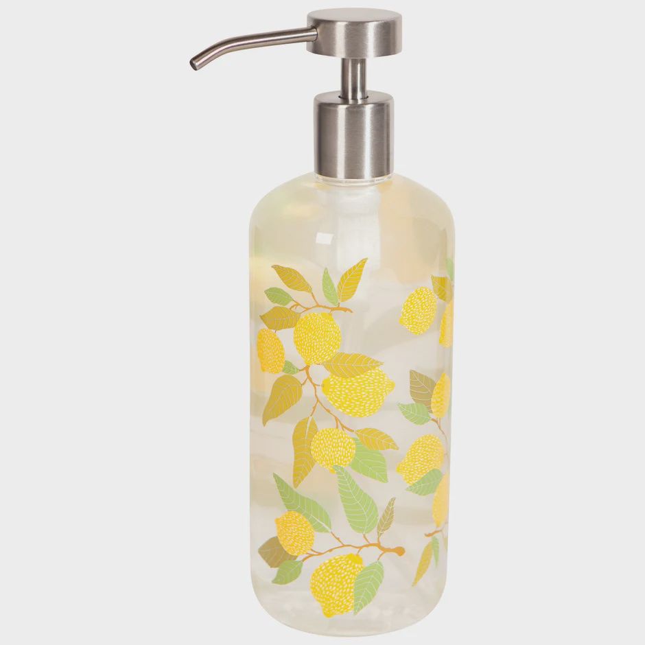 Glass Soap Pump, Colour: Lemons