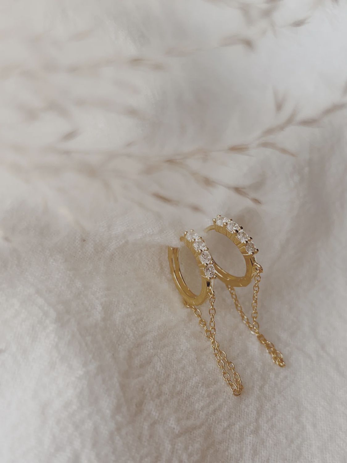 Everly Huggie Hoop Earrings, Colour: Gold
