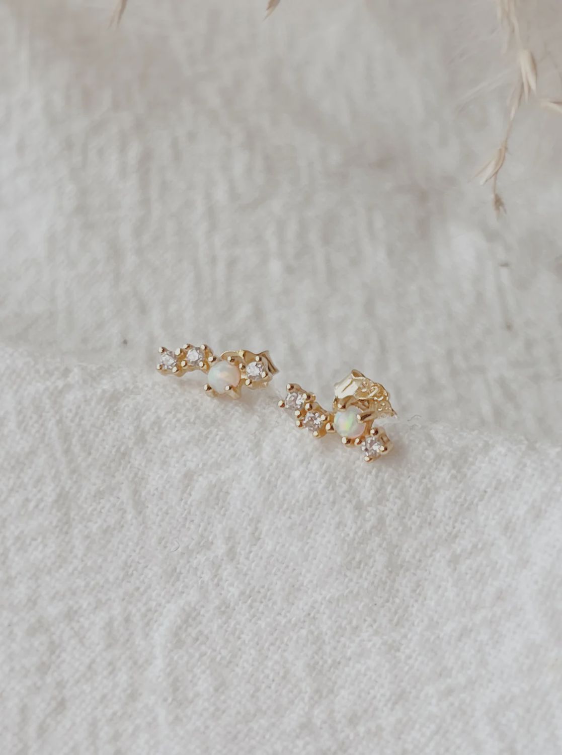 Constellation Opal Studs, Colour: Gold