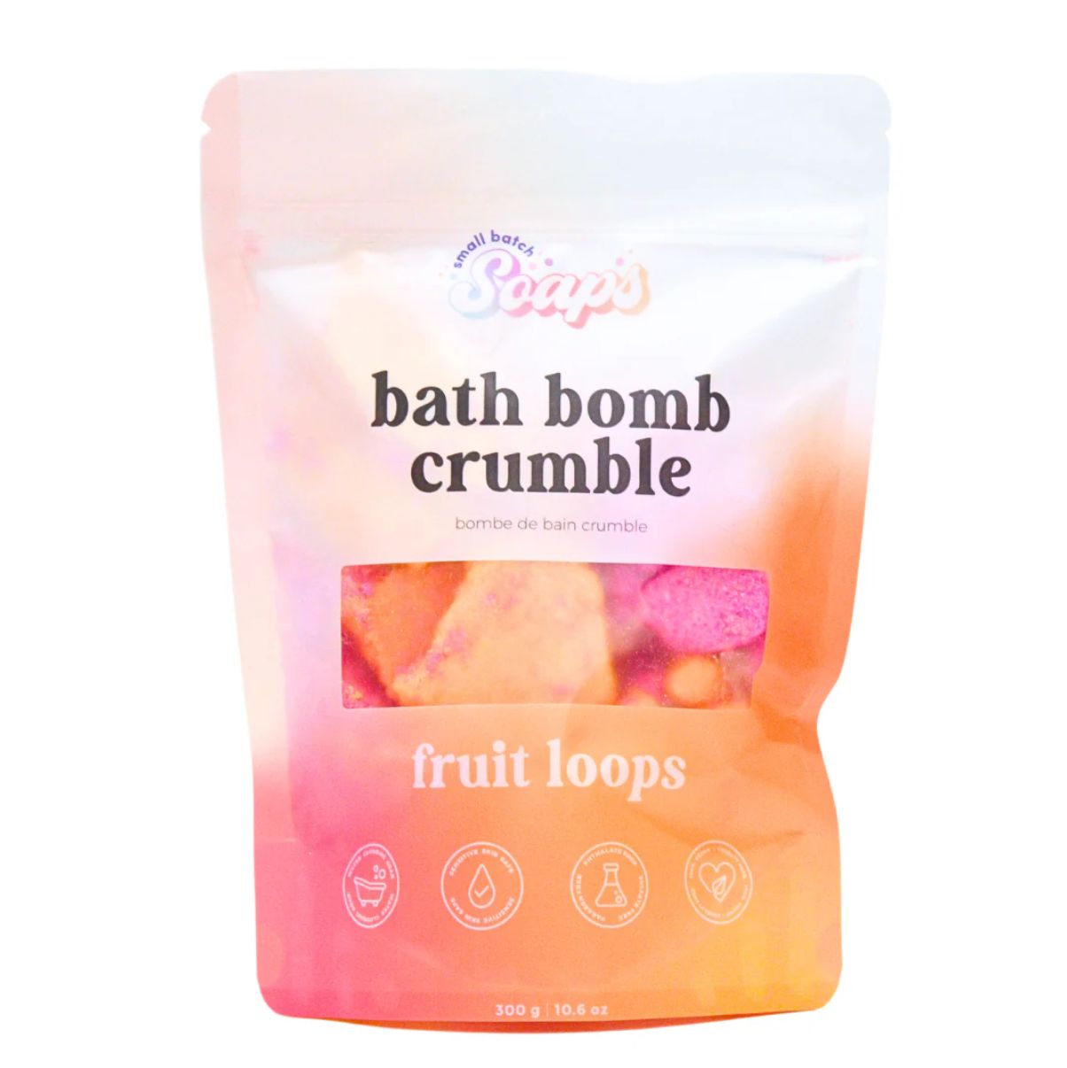 Fruit Loops Bath Bomb Crumble, Size: Full Size (300 g)