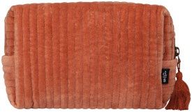 Large Cosmetic Bag Quilted Copper