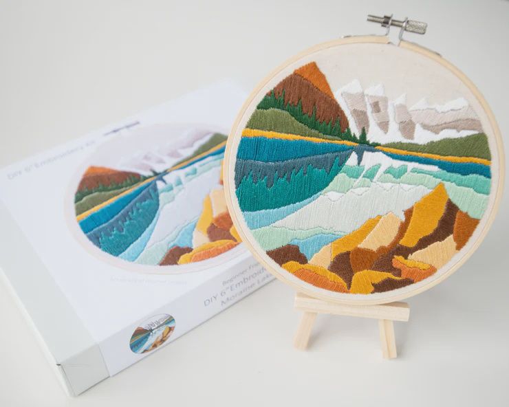 Moraine Lake - First Snow DIY Embroidery Kit