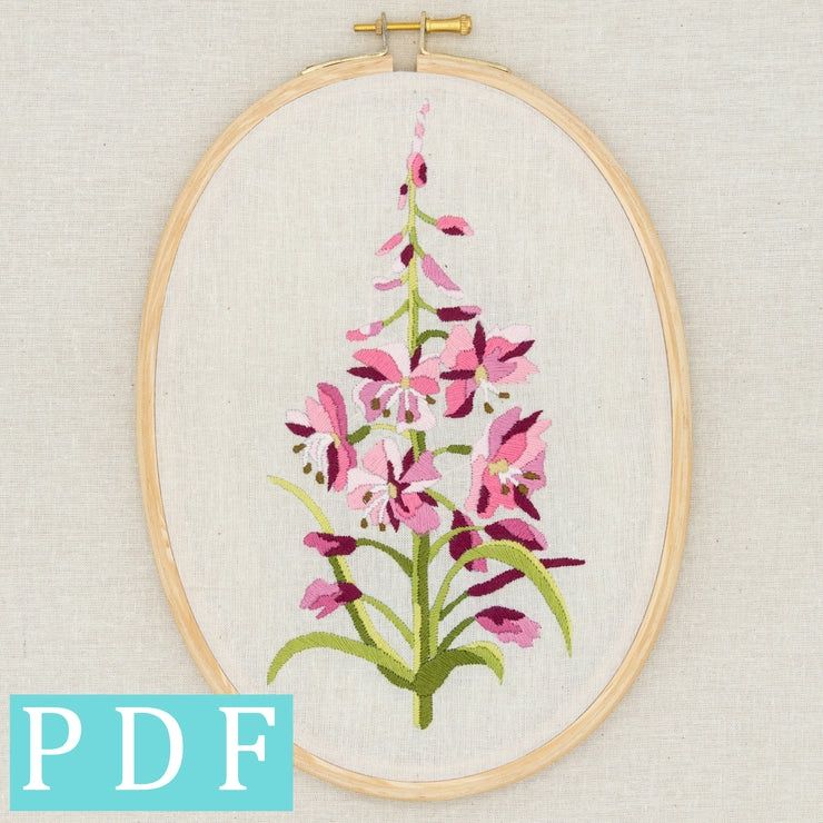 Fireweed- DIY Embroidery Kit