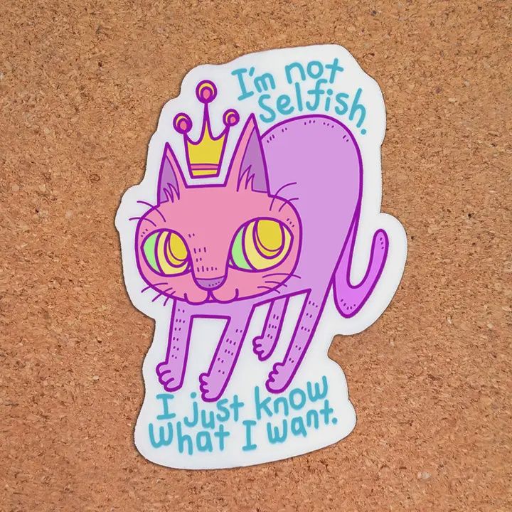 CatSelfish Sticker