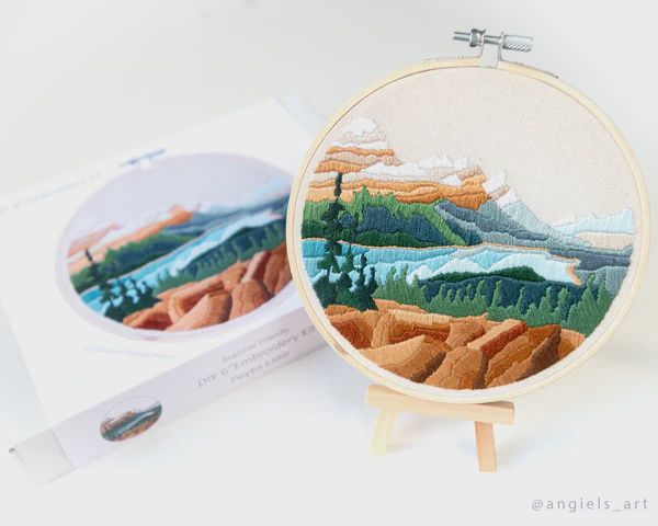 Peyto Lake- DIY Embroidery Kit