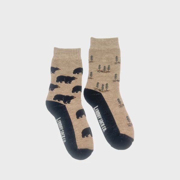 Kid's Bear &amp; Trees Merino Wool Socks