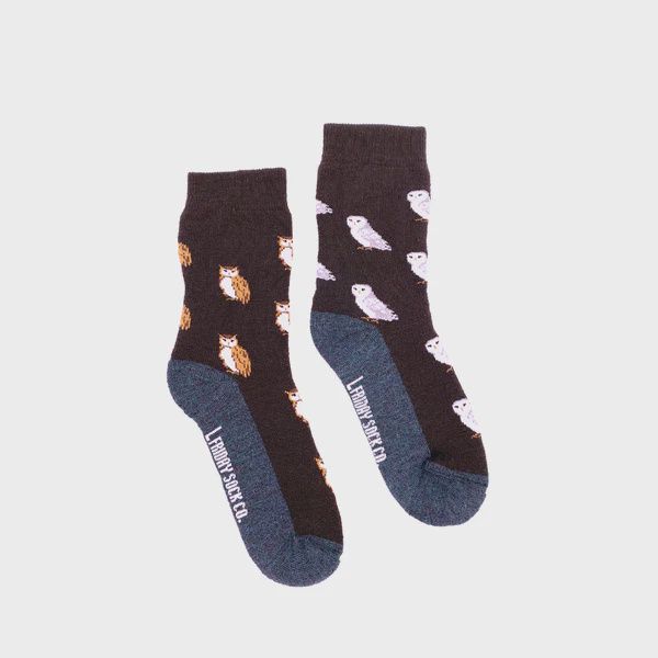 Kid's Owl Merino Wool Socks
