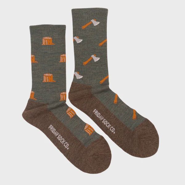 Men's Axe &amp; Tree Merino Wool Socks