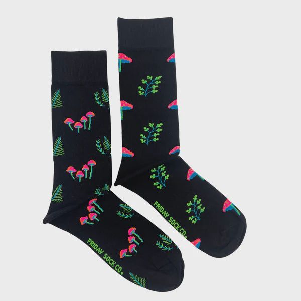Men's Neon Mushroom Socks