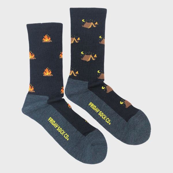 Men’s Camping at Night Merino Wool Socks
