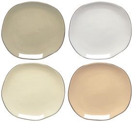 Flight Pebble Appetizer Plates Set of 4