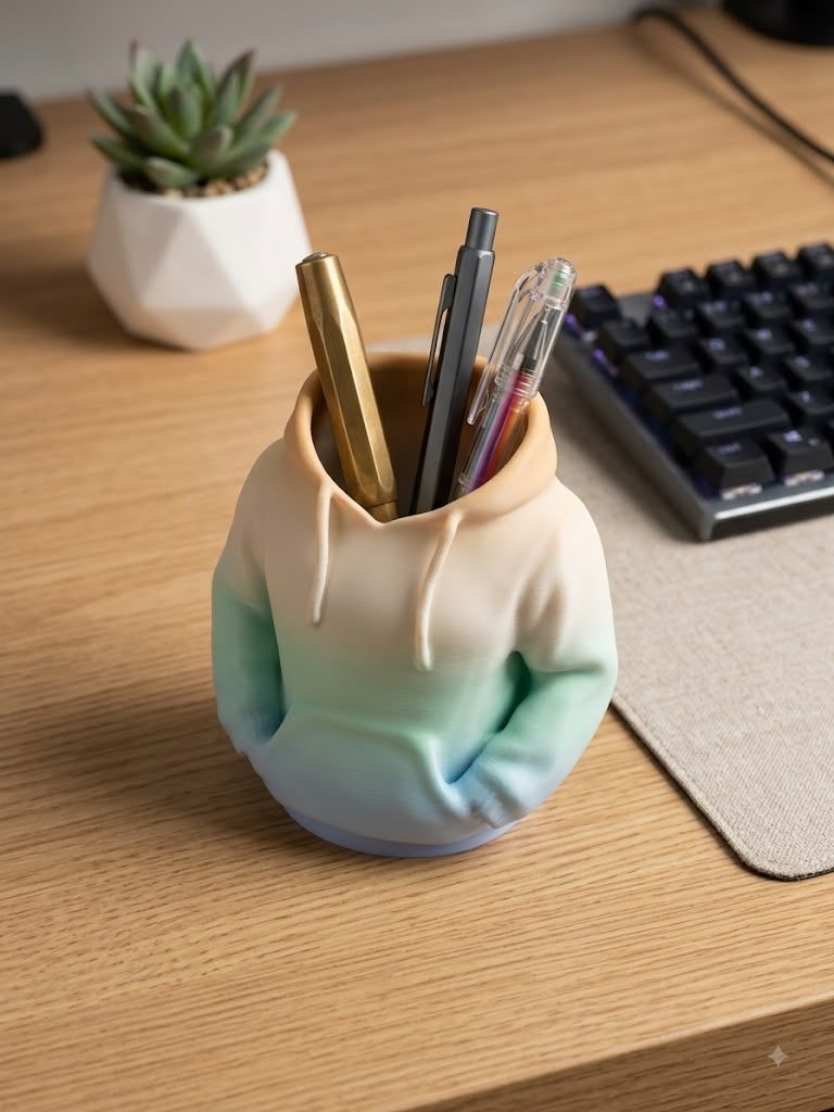 Hoodie pencil holder