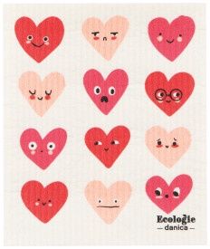 Heart to Heart Swedish Dishcloth