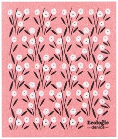 Bouquet Pink Swedish Dishcloth