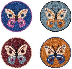 Aurora Beaded Coasters Set of 4