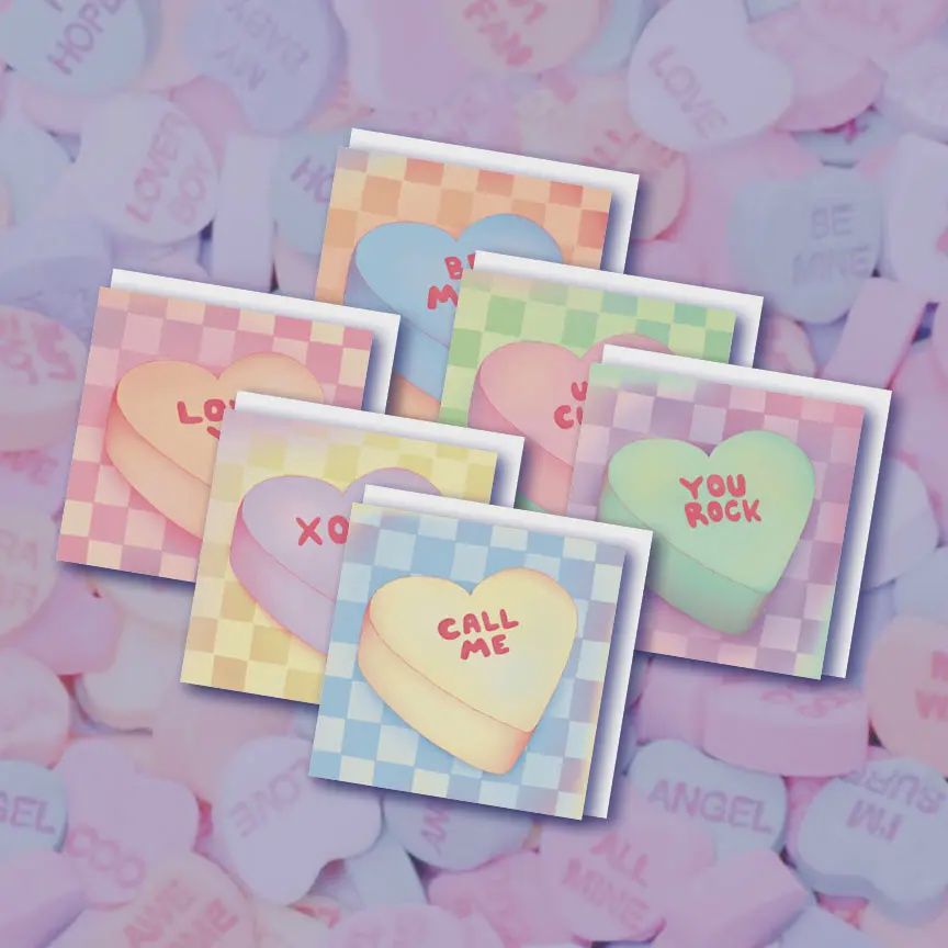 Candy Heart Valentine 6 Pack