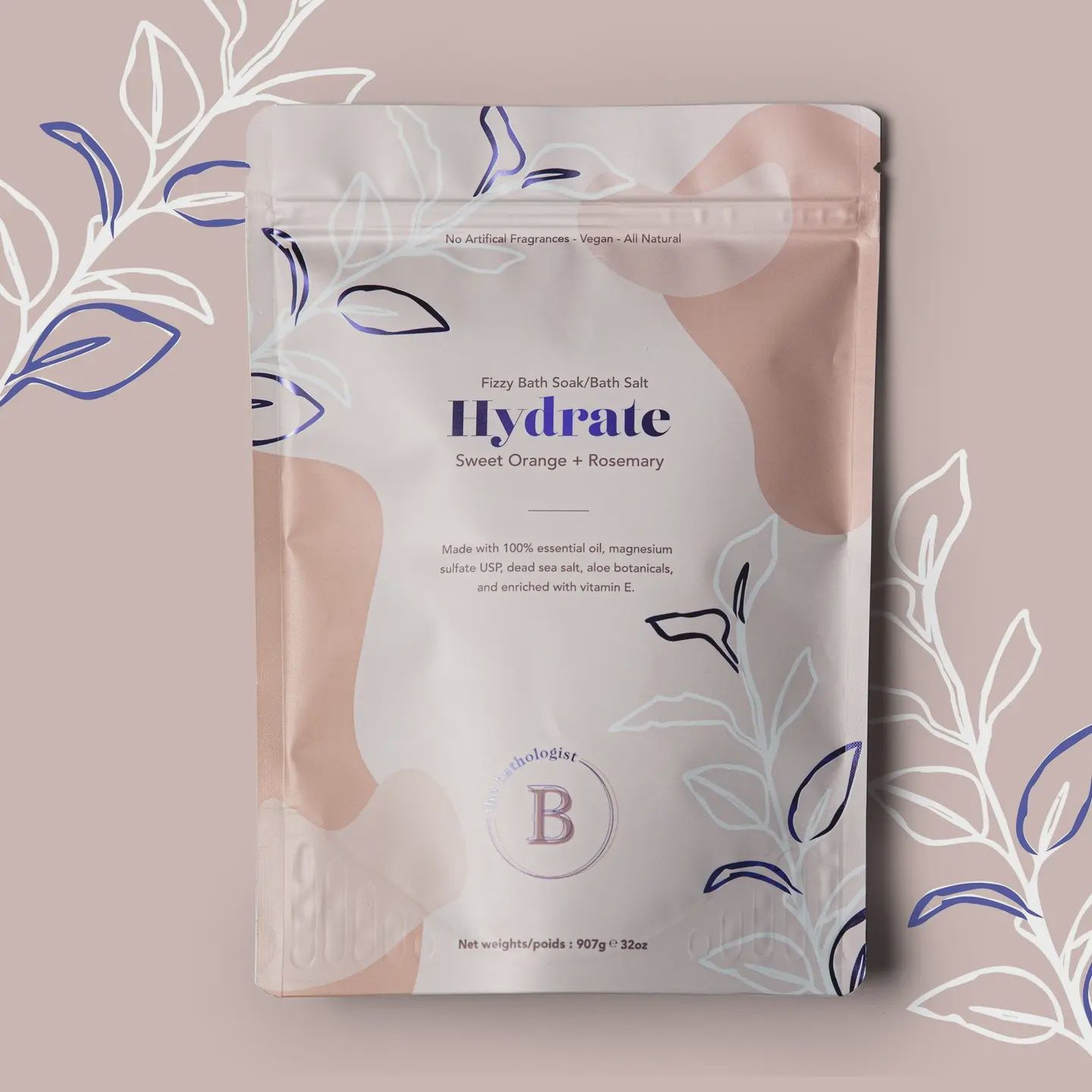 The Bathologist Hydrate Fizzy Bath Soak 907g