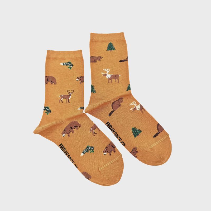 Women's Wildlife This Did Good Mismatched Crew Socks