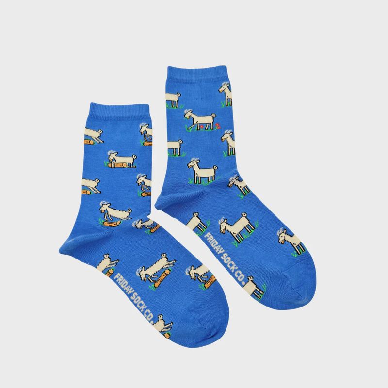 Women's Goat This Did Good Mismatched Crew Socks
