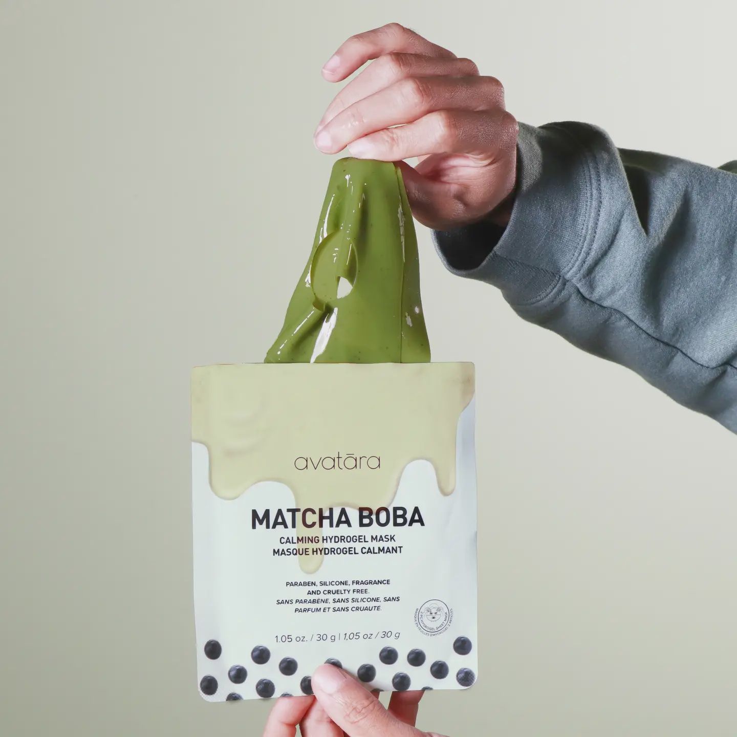 Avatara Matcha Boba Calming Hydrogel Mask