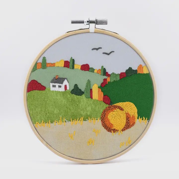 Fall Foliage | Landscape DIY Embroidery Kit