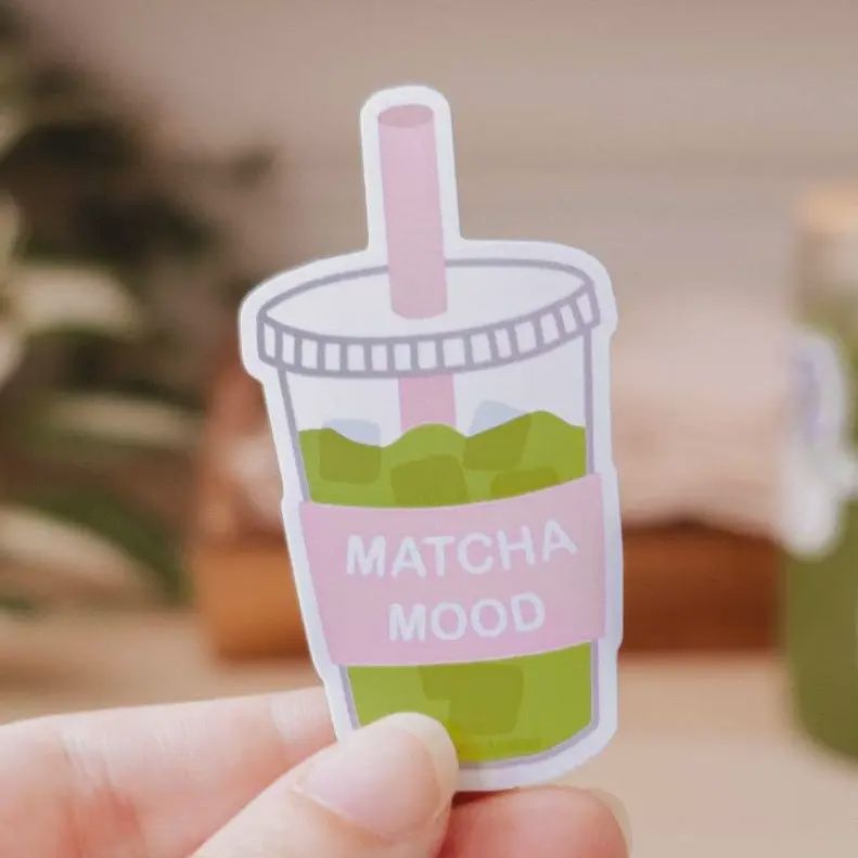 Matcha Mood - Vinyl Sticker