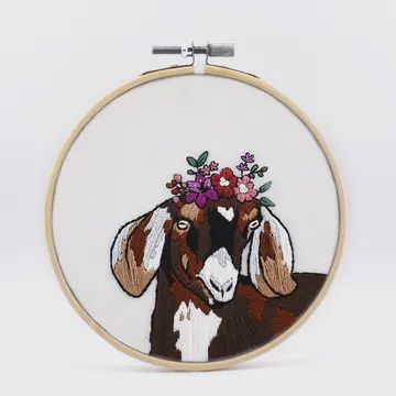 Mary Lou | Goat DIY Embroidery Kit