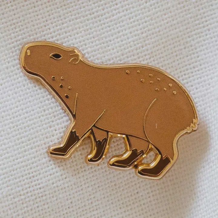 Capybara Enamel Pin