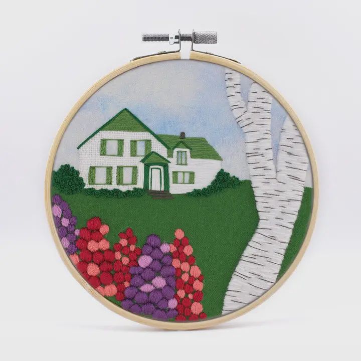 Green Gables House | DIY Embroidery Kit