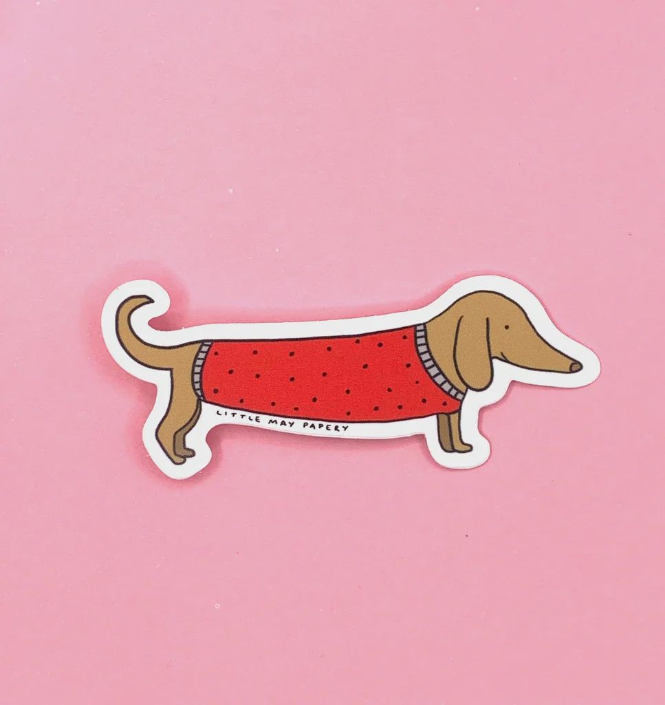 dachshund Dog Vinyl Sticker