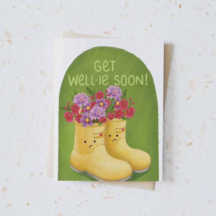 Get Well-ie Soon Card