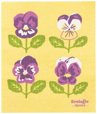 Pansy Swedish Dishcloth