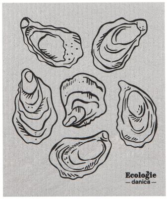 Oysters Swedish Dishcloth
