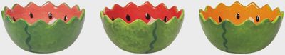 Melon Pop Shaped Bowls Set of 3