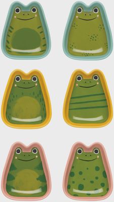 Ribbit Pinch Bowls Set of 6 Assorted