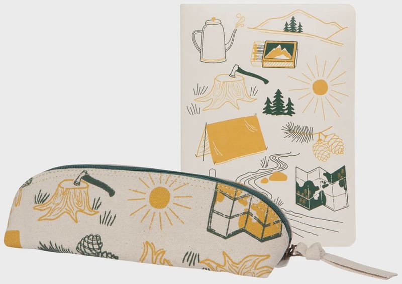 Camp Out Notebook &amp; Pencil Case Set