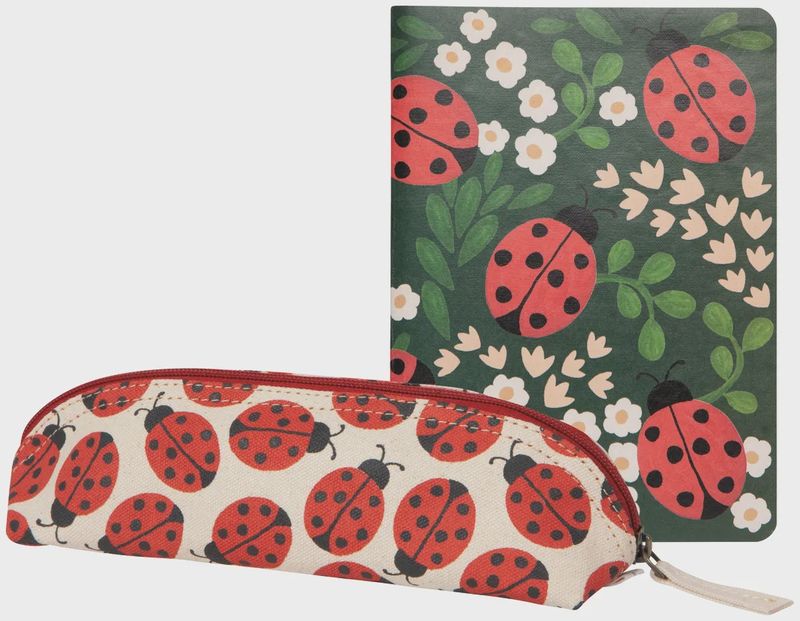 Ladybugs Notebook &amp; Pencil Case Set