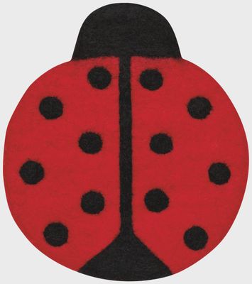 Ladybugs Felt Wool Trivet