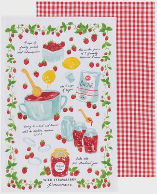 Jam Recipe Dishtowels Set of 2