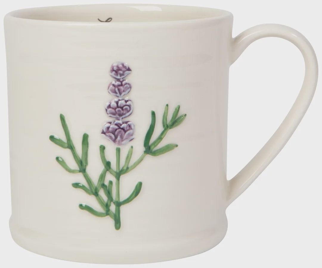 Lavender Embossed Mug