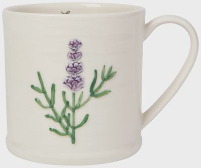 Lavender Embossed Mug