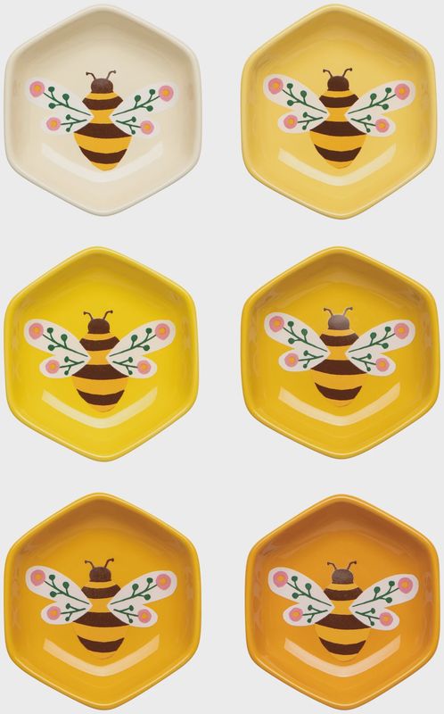 Bee Garden Pinch Bowls Set of 6