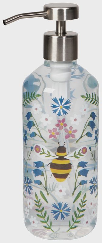 Bee Garden Glass Soap Pump