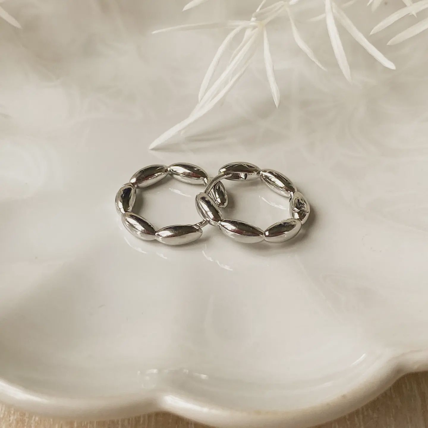 Bubble Hoops | Silver