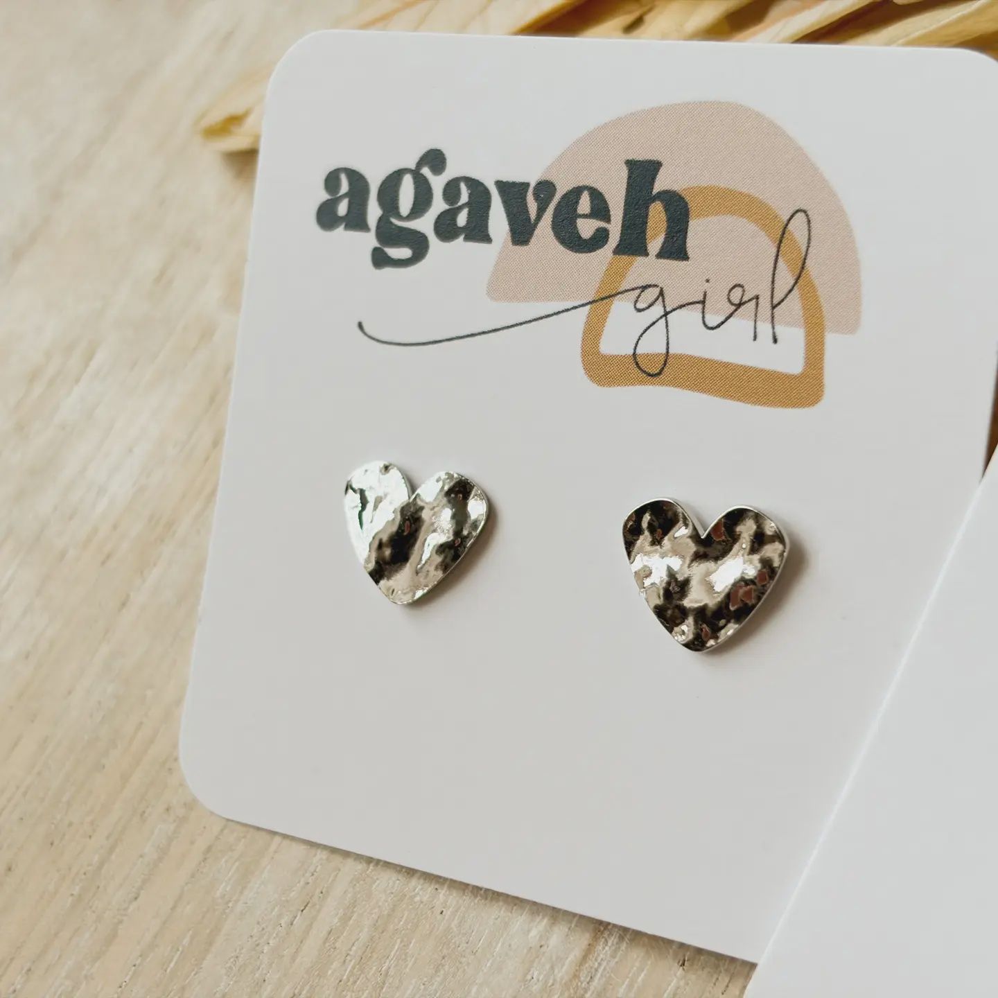 Hammered Hearts | Silver