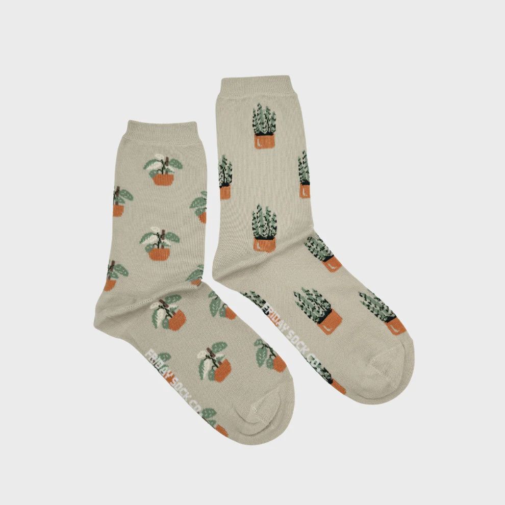 Women's Small House Plant Socks